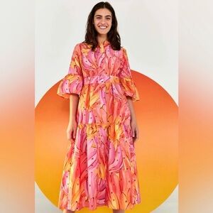 Vintage Y2K FARM Rio Pink Ombre Bananas Size XL